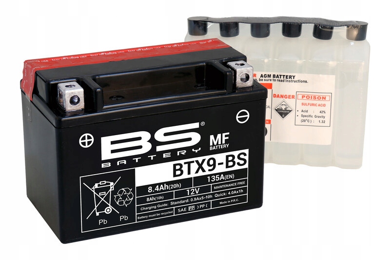 Bs Battery Bezúdržbová batéria s kyselinou BTX9-BS 300621