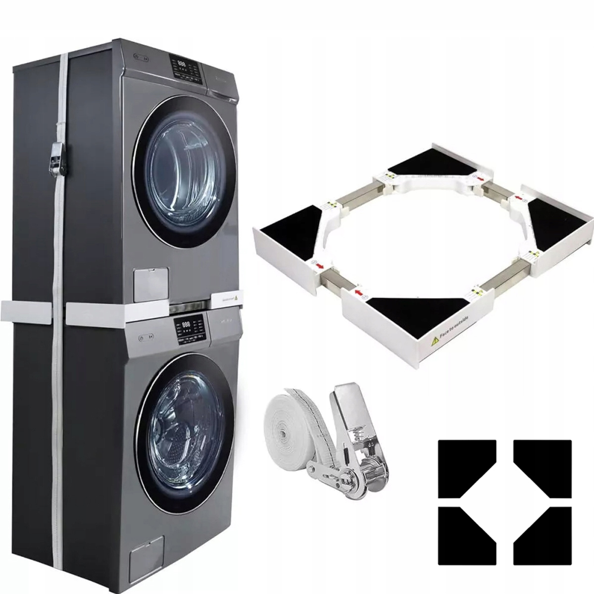 Uniwersalny Łącznik Pralki Suszarki Regulowany rozmiar (46-72 cm)