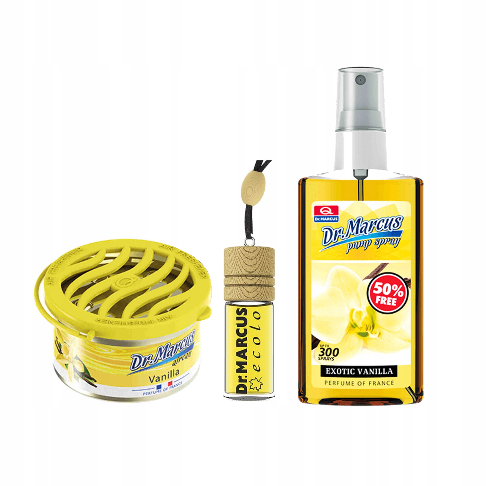 DR MARCUS WANILIA ZESTAW PUSZKA ZAWIESZKA PERFUM