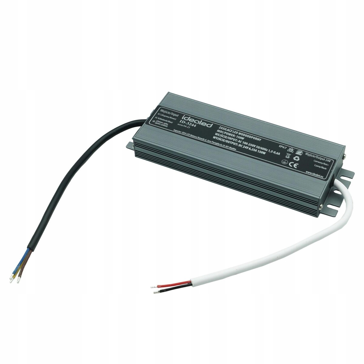 Zasilacz slim do zasilania taśm LED 24V 150W IP67