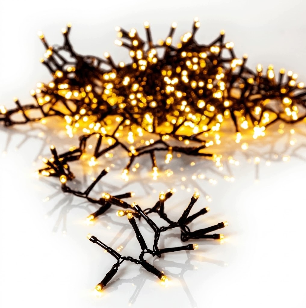 Led záclona, vánoční osvětlení, Led síť, teplá bílá barva