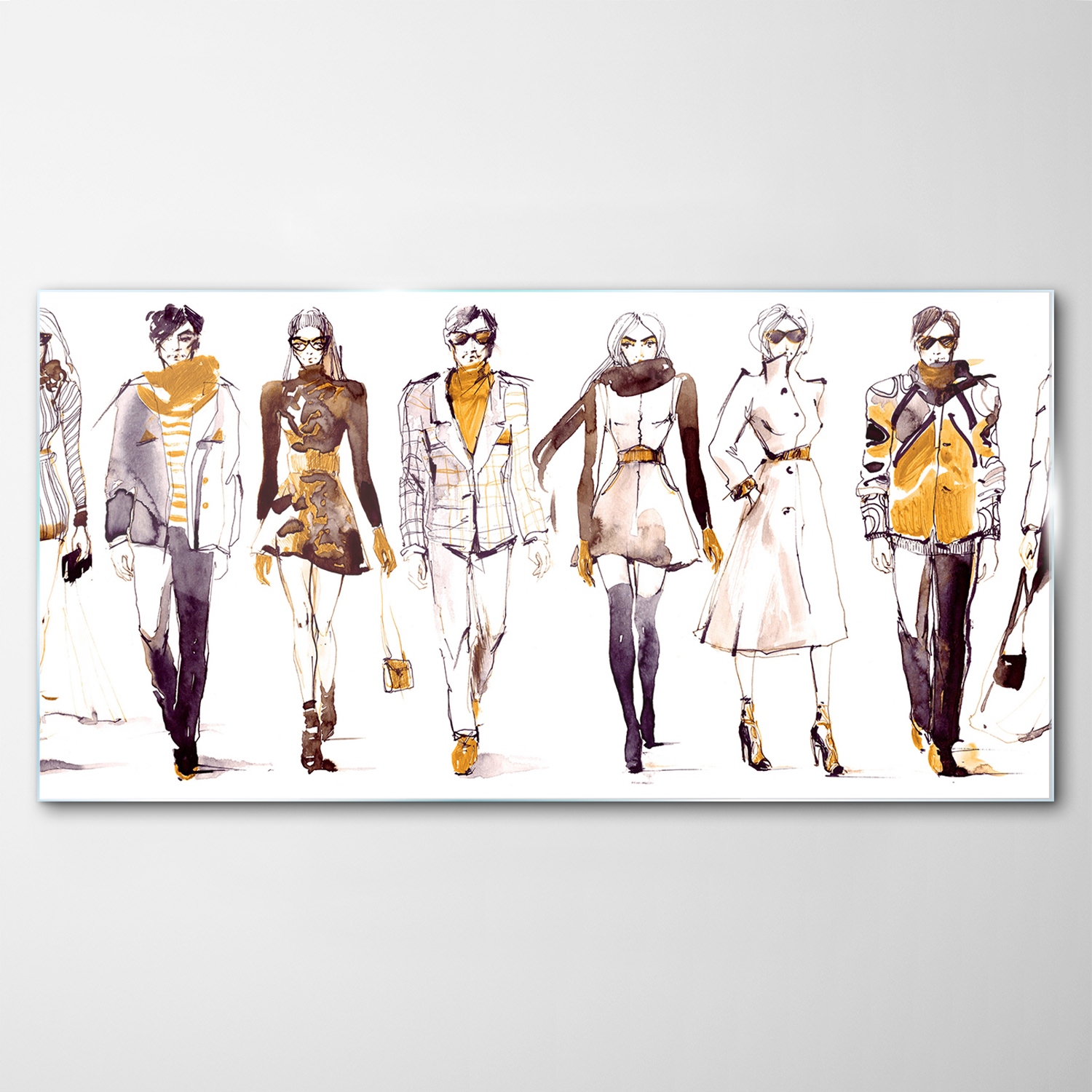 Tvrdený sklenený obraz Oblečenie Art Móda 120x60