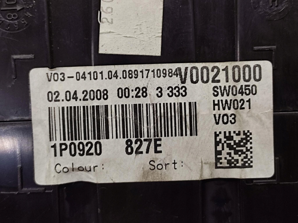 SEAT LEON II 1.9 TDI dials 1P0920827E