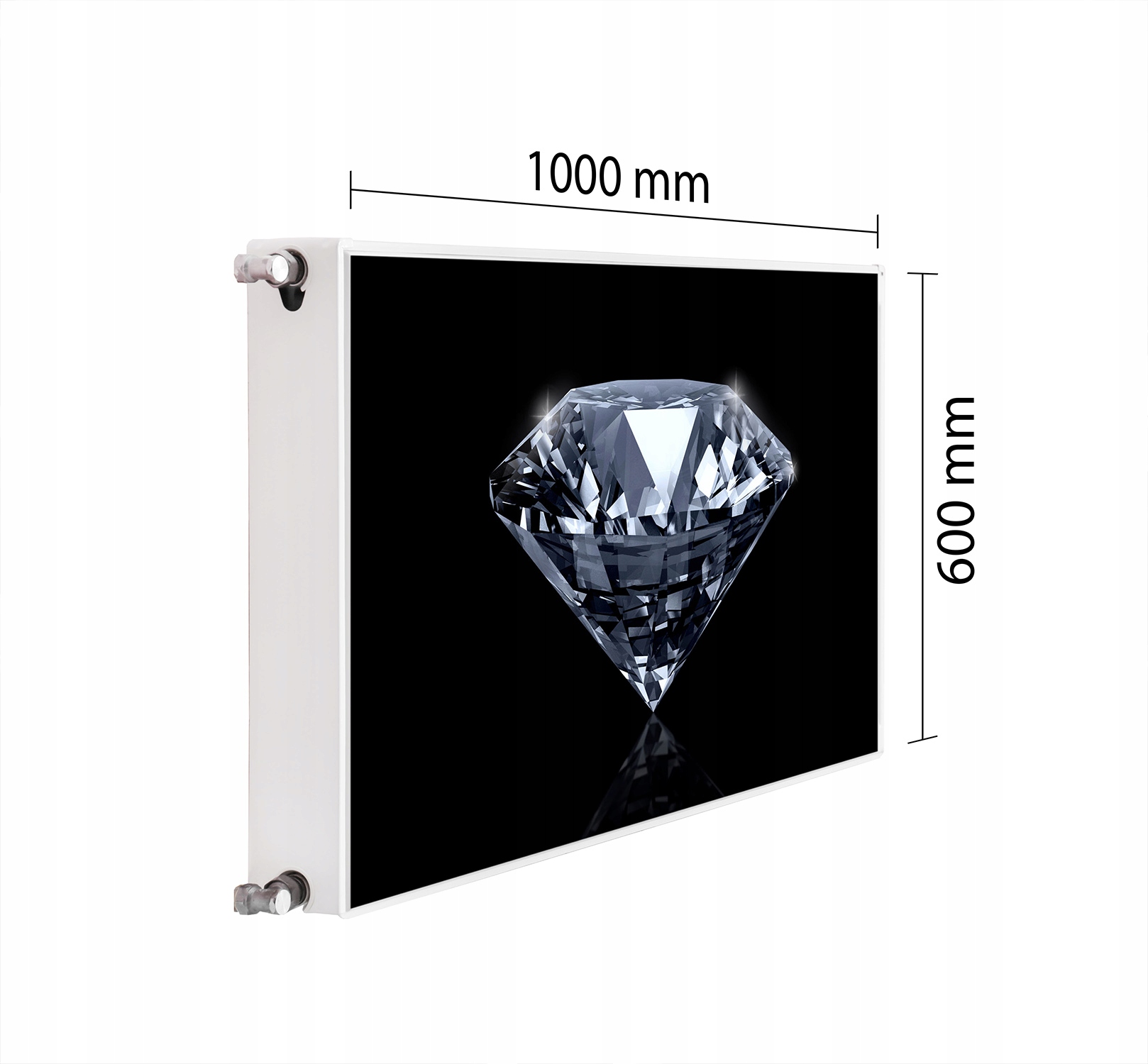 Kryt Na Radiátor Maskovač 100x60 Diamantová Podložka Magnet