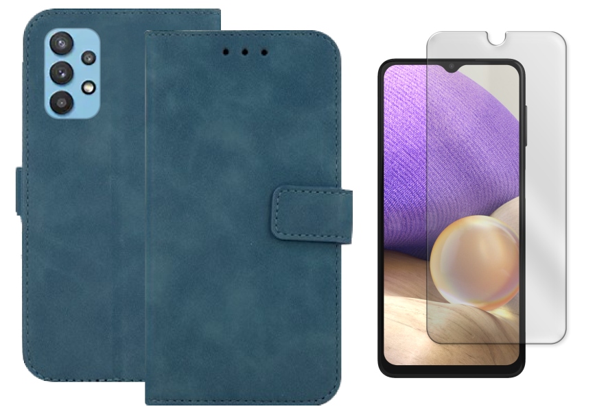 

Etui Zamykane Do Samsung A32 5G Szkło Zielony