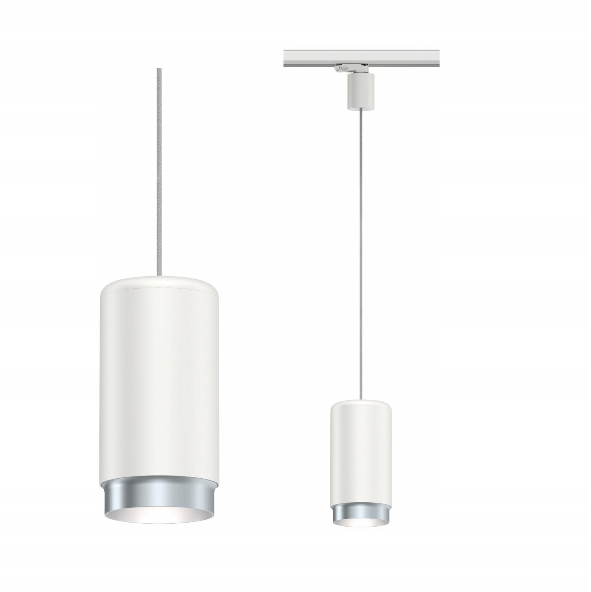 Paulmann ProRail3 Corus závesné svítidlo E27 50W biele, kábel 2m