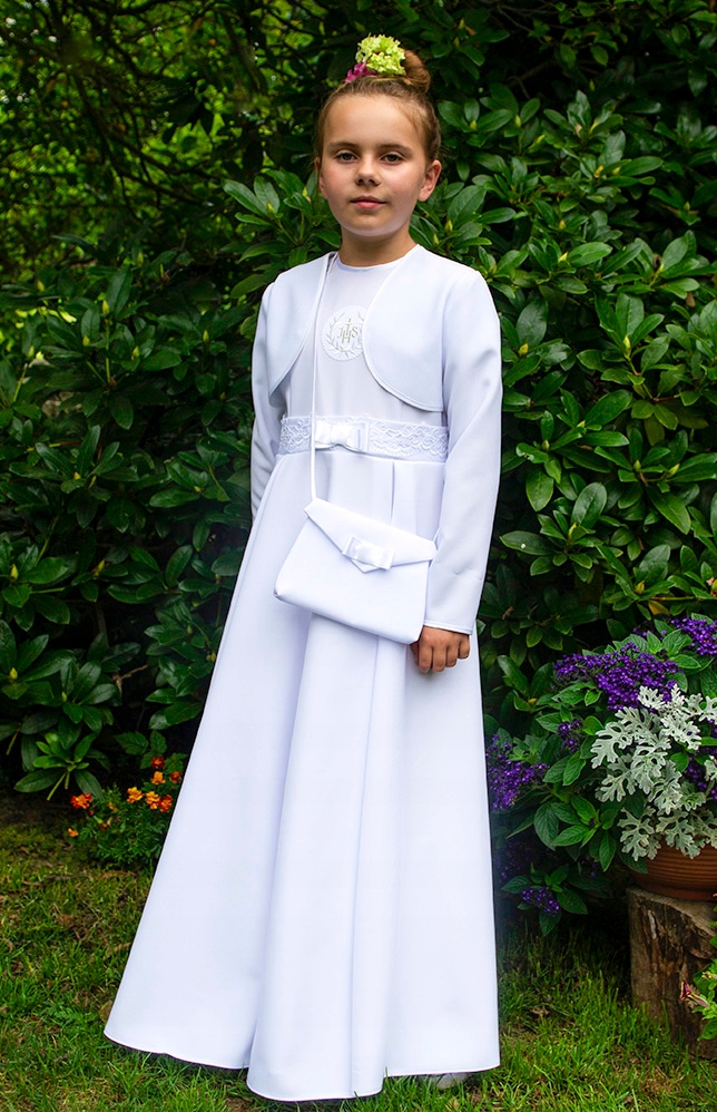 ALBA SUKIENKA KOMUNIJNA Z BOLERKIEM SZYTA NA MIARĘ Marka Inna marka