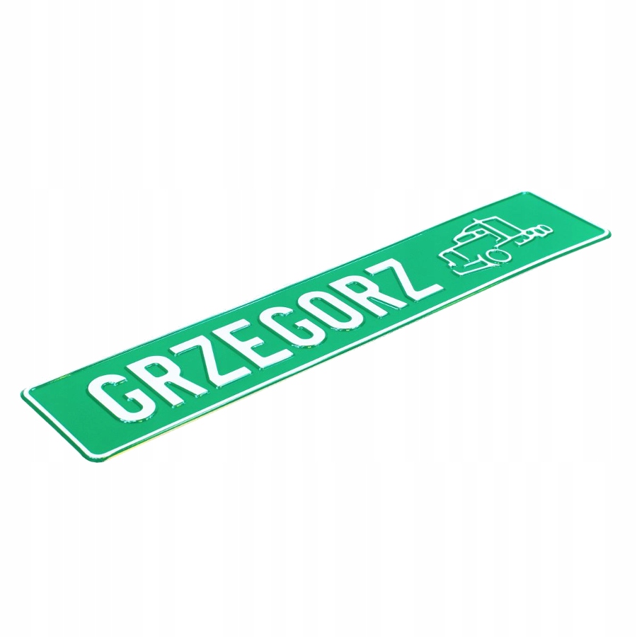 

Tablica imienna na szybę dla tira imię Grzegorz