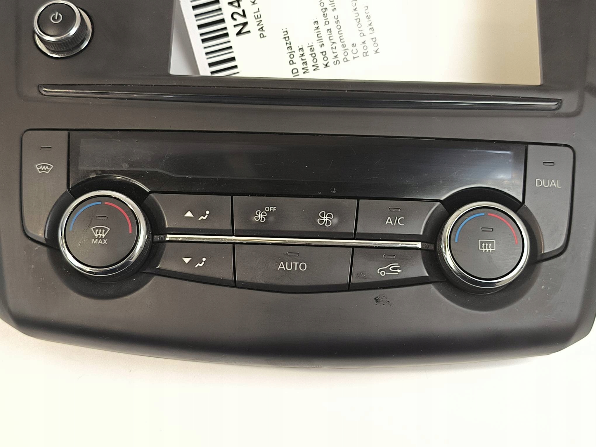 Unite commande clima 275105707R RENAULT KADJAR et