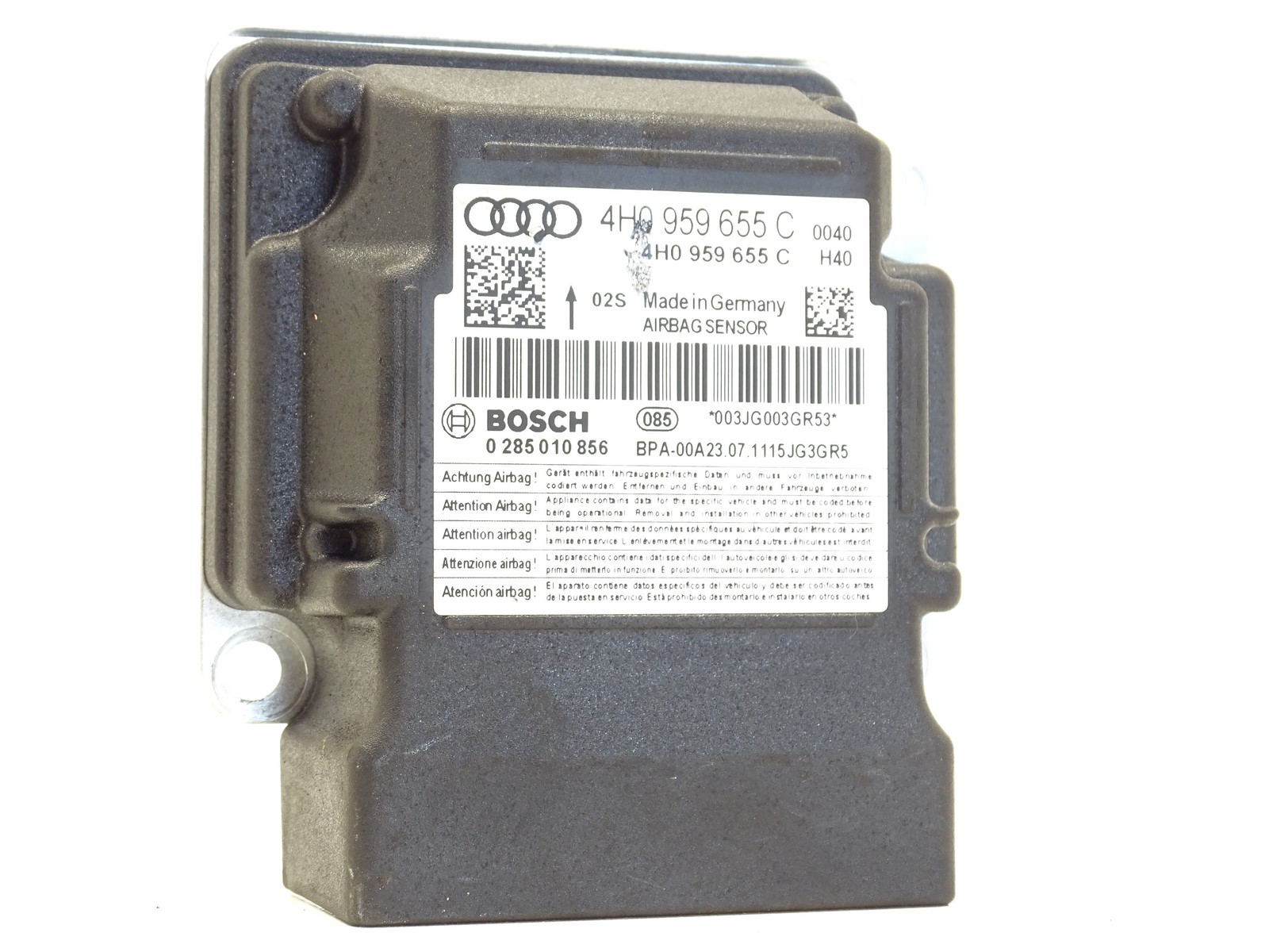 MODUŁ SENSOR AIRBAG AUDI A6 C7 A7 A8 D4 4H0959655C