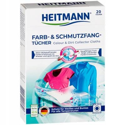 

Heitmann Farb Schmutz Chusteczki Antybarwiące 20