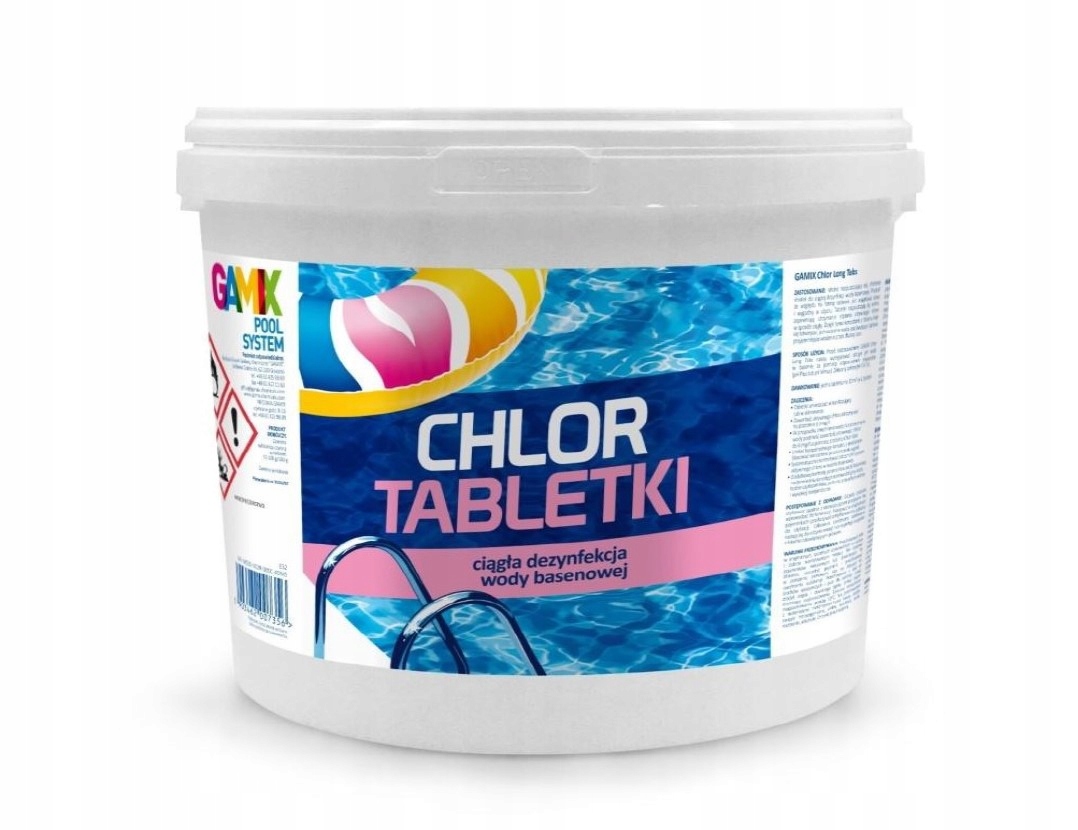 

Chlor w tabletkach 200 g 5 kg Gamix G948325