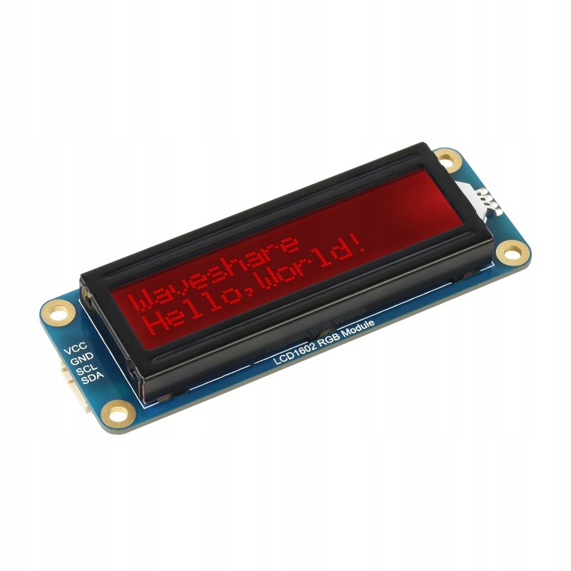 Wyświetlacz LCD1602 I2C podświetlanie Rgb 3.3V/5V