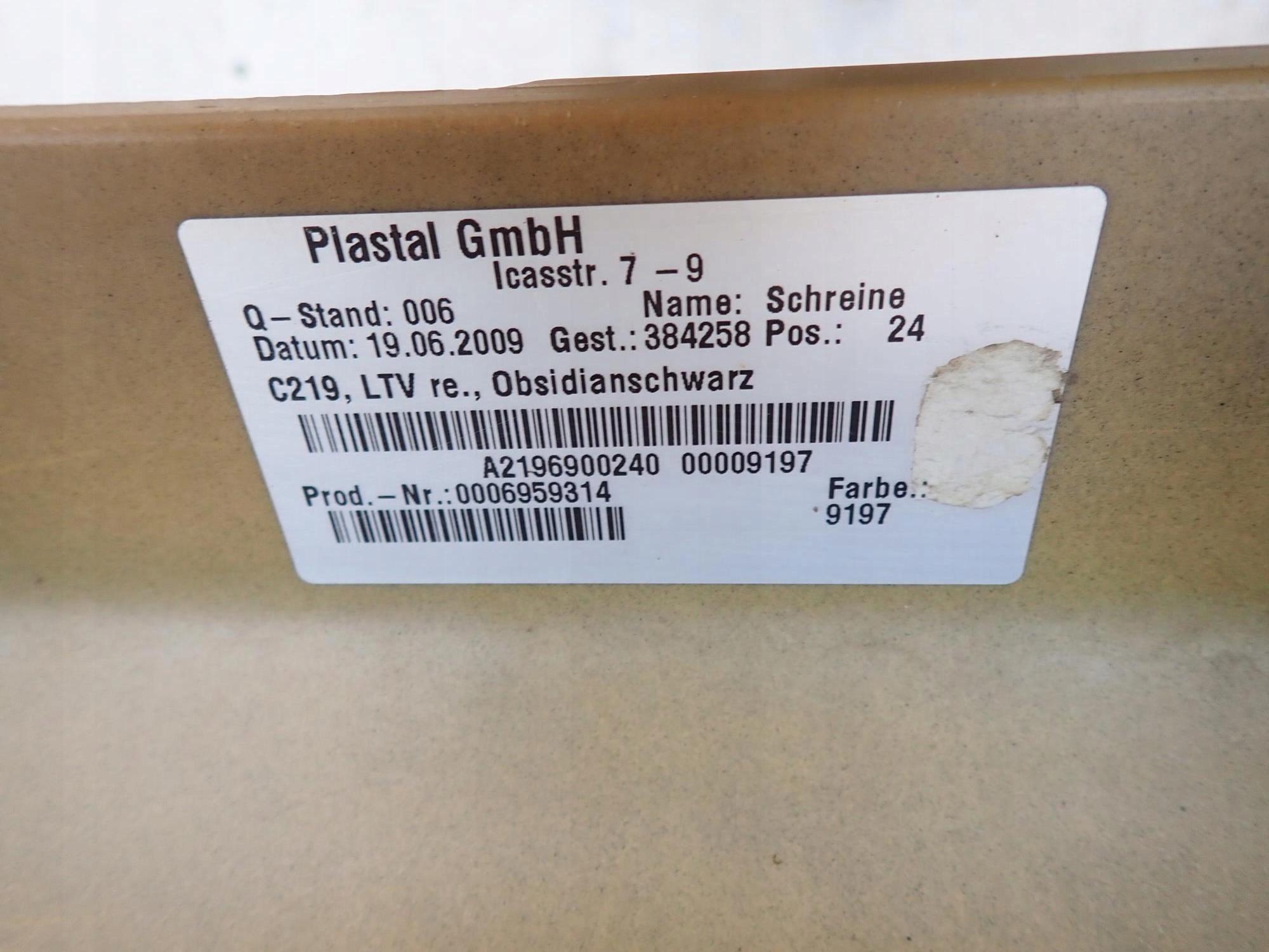MERCEDES CLS and 1 C219 04-10 threshold right moulding threshold right