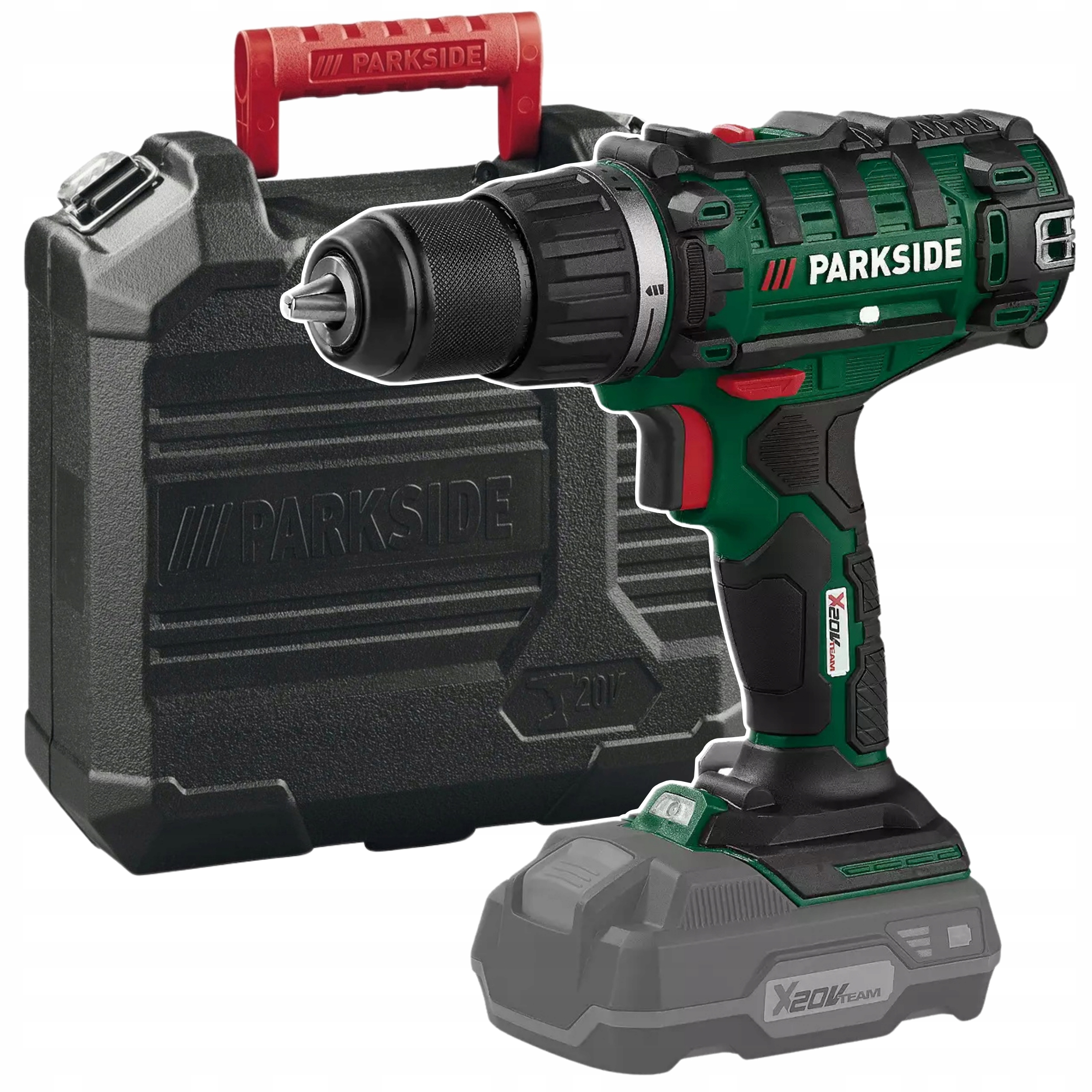 Nowa Wiertarko-wkrętarka Parkside Pabs 20-Li 20V x20v Team Solo Walizka