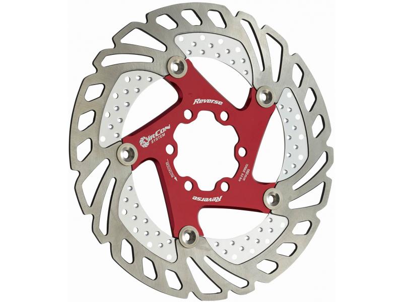 Reverse Kotouč AirCon 160 mm 6 děr červená
