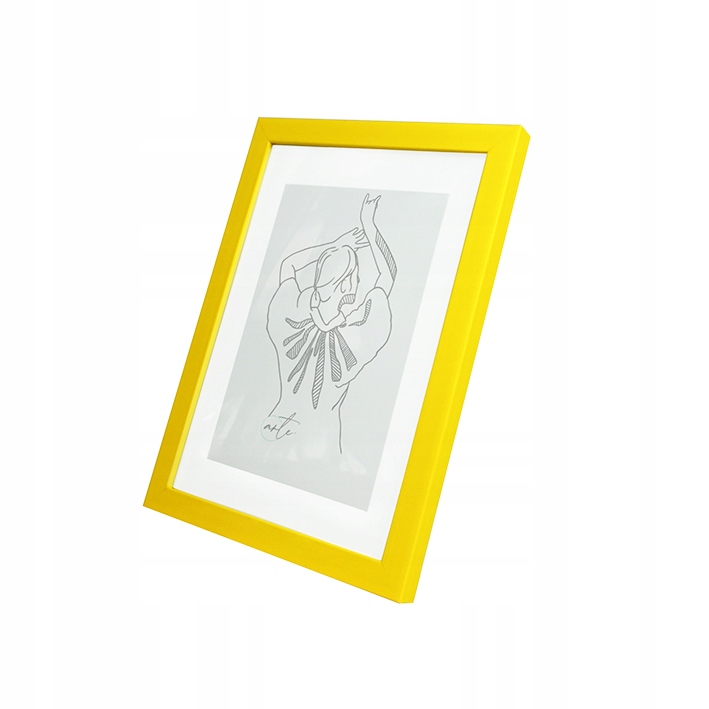 

Ramka Na Zdjęcia 18x24 Passe-partout Ramki Żółta