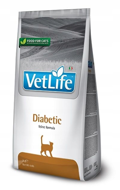 Levně Vet Life Cat Diabetic suché krmivo pro kočky s kuřecím masem 2kg
