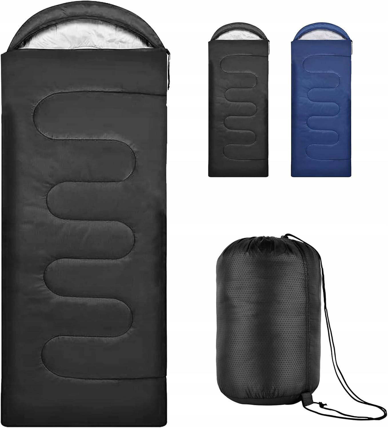 3-SEZÓNNÍ Lehký Voděodolný Spací Pytel Pro Dospělé I Děti