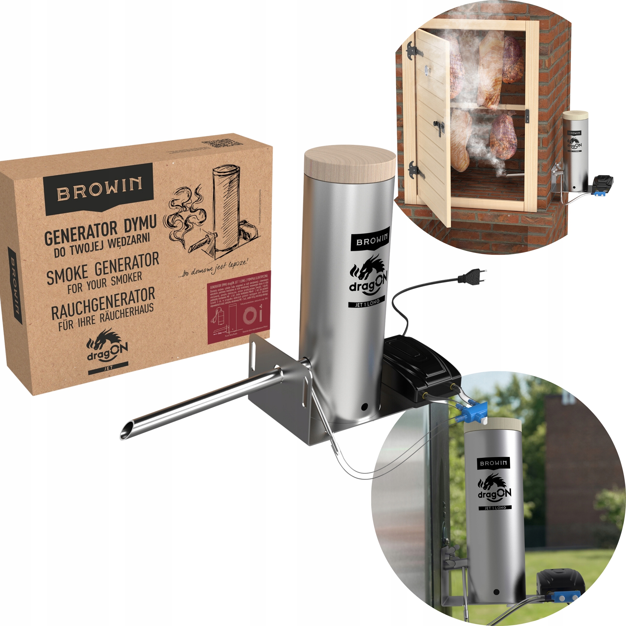 Generátor Kouře Do Udírny S Elektrickou Pumpou, Zakouřovač, Sada Udírna