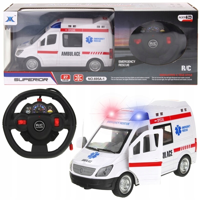 

Ambulans Zdalnie Sterowany Karetka Światło Dźwięk