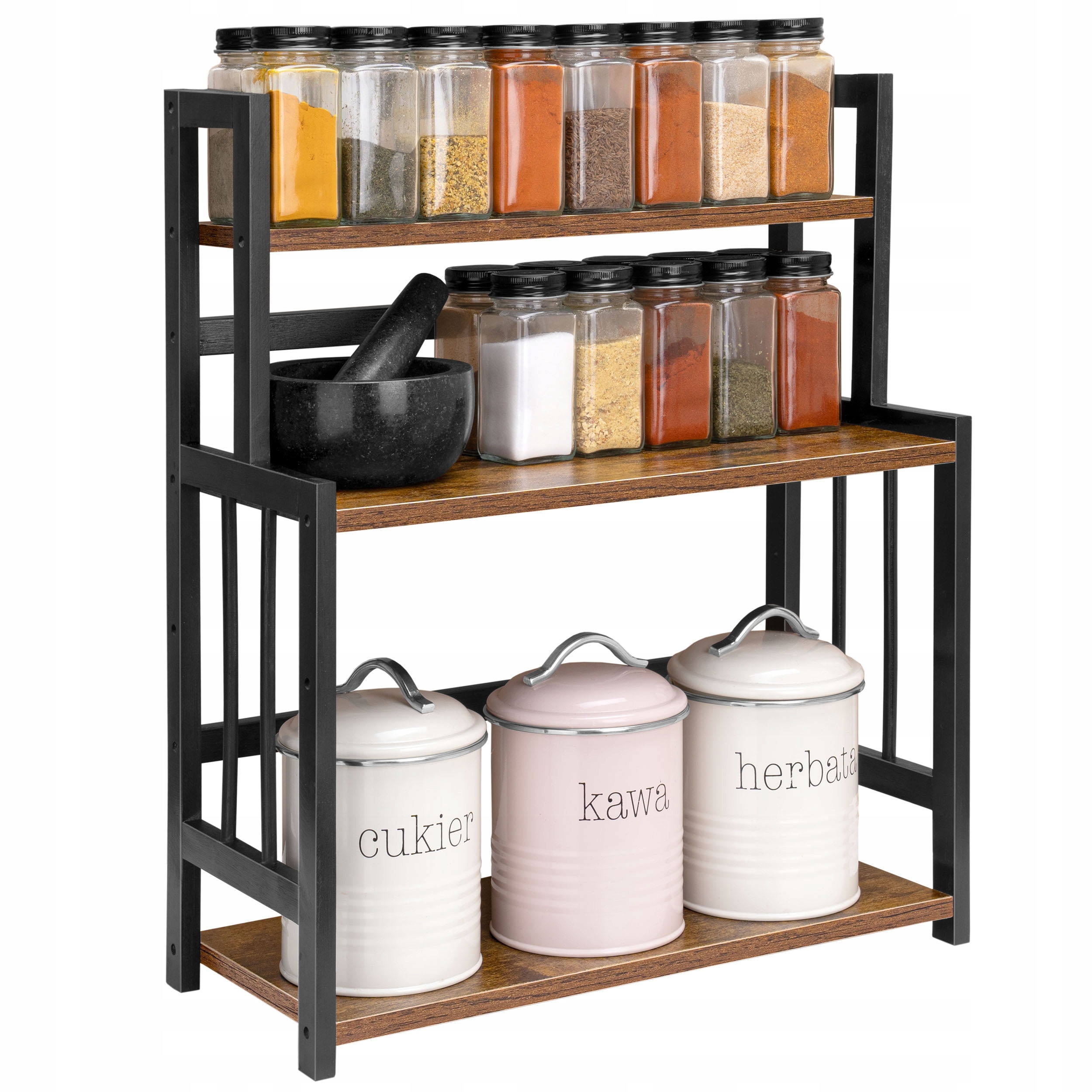 Kuchyňský Regál Stojan Na Koření Loftový Organizér