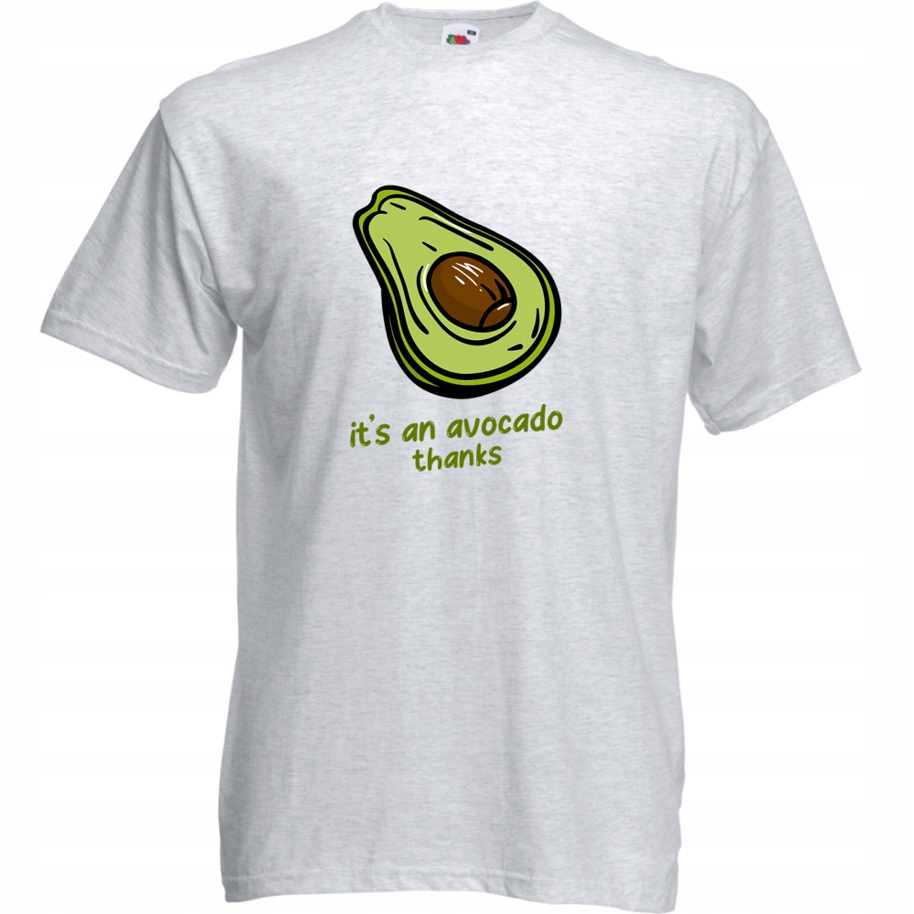 

Koszulka avocado awokado zabawna S ash szara