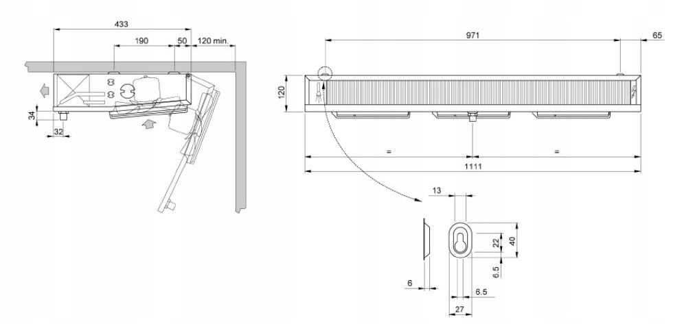 CHŁODNICA POWIETRZA PODSUFITOWA ECO EVS181ED 1,7kW Model EVS181ED