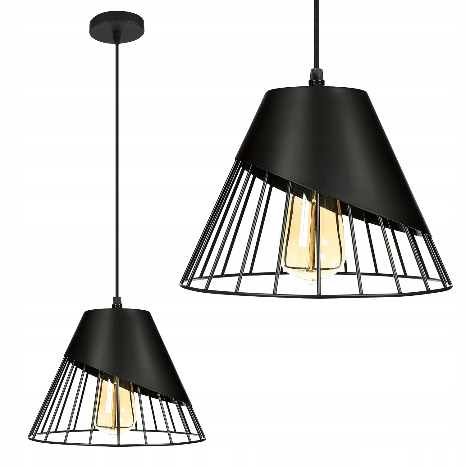 

Lampa Wisząca Sufitowa Żyrandol Plafon Loft Led