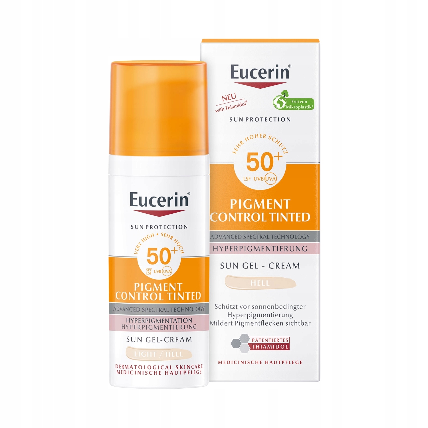 Eucerin Sun Pigment Control fluid SPF50 na przebarwienia twarz jasny 50 ml