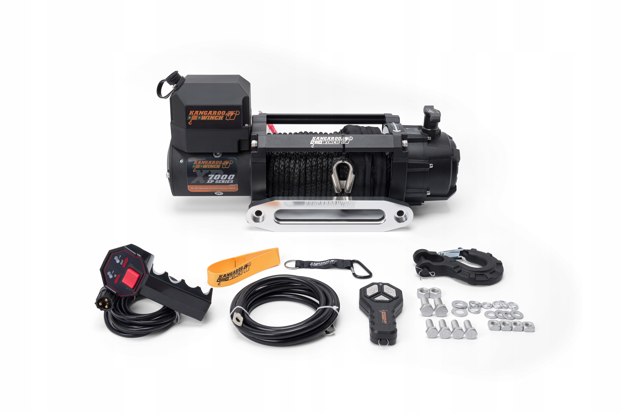 Elektrický navijak 7000lbs Štvorkolka 12V offroad 3T, prevodový pomer 104:1