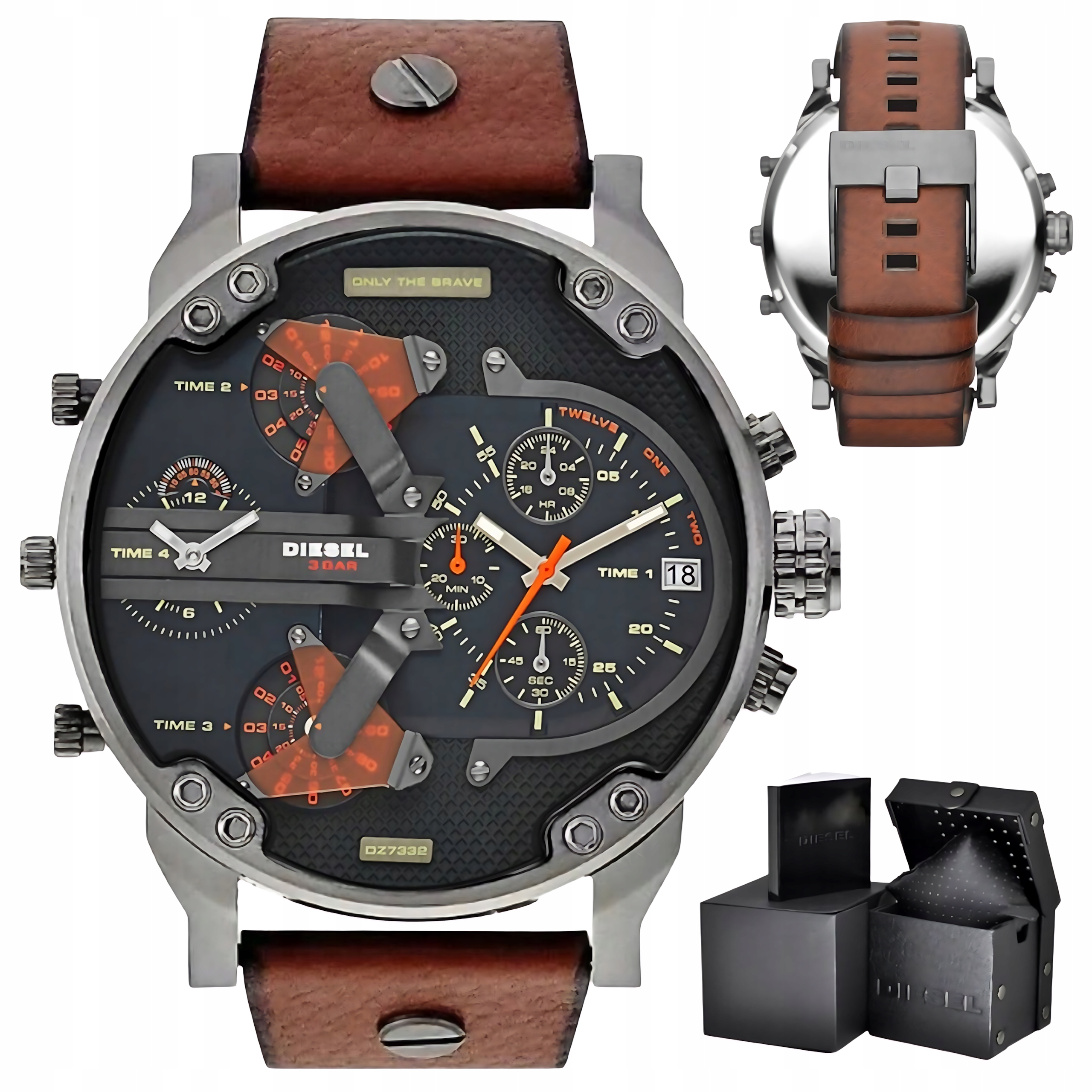 Pánské Hodinky Diesel DZ7332 Mr. Daddy 2.0 Chronograf Vodotěsný WR30 Box