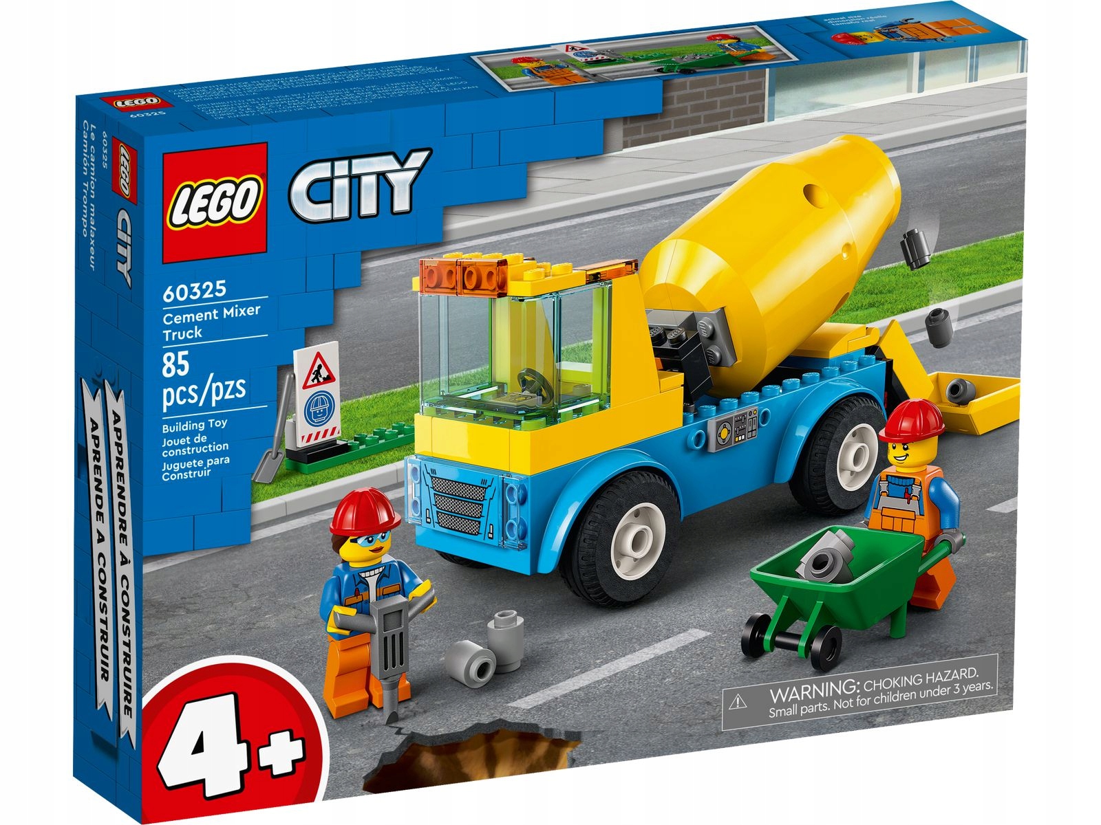 Lego 60325 City Nákladní auto s míchačkou na beton Stavebnice