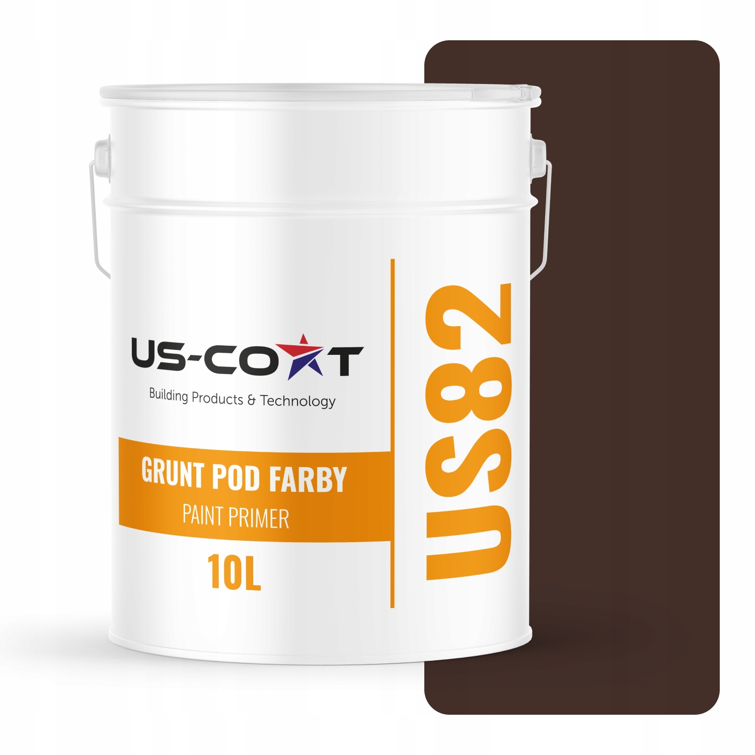 Podkladová Barva Pod Silikonovou Fasádní Barvu Čokoládově Hnědá RAL8017 Uv 10 L