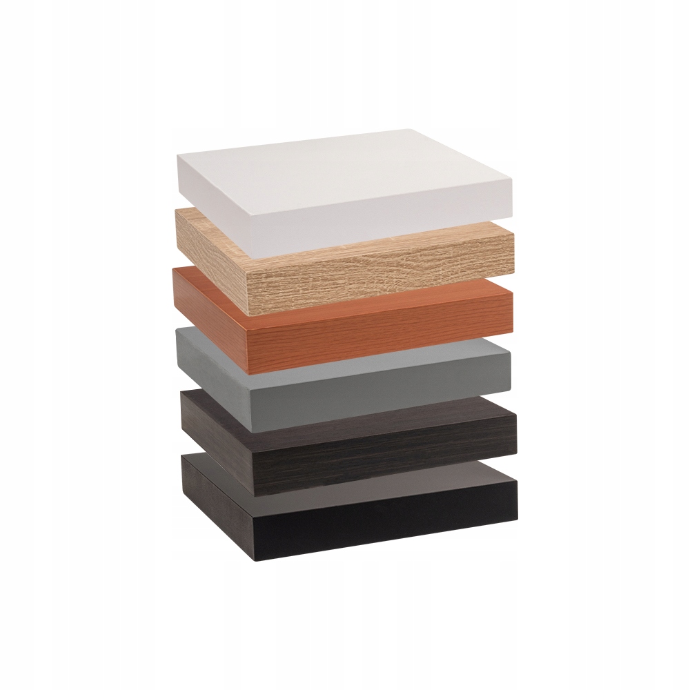 Półka ścienna samowisząca - wisząca 23x23 Jabłoń Szerokość mebla 23 cm