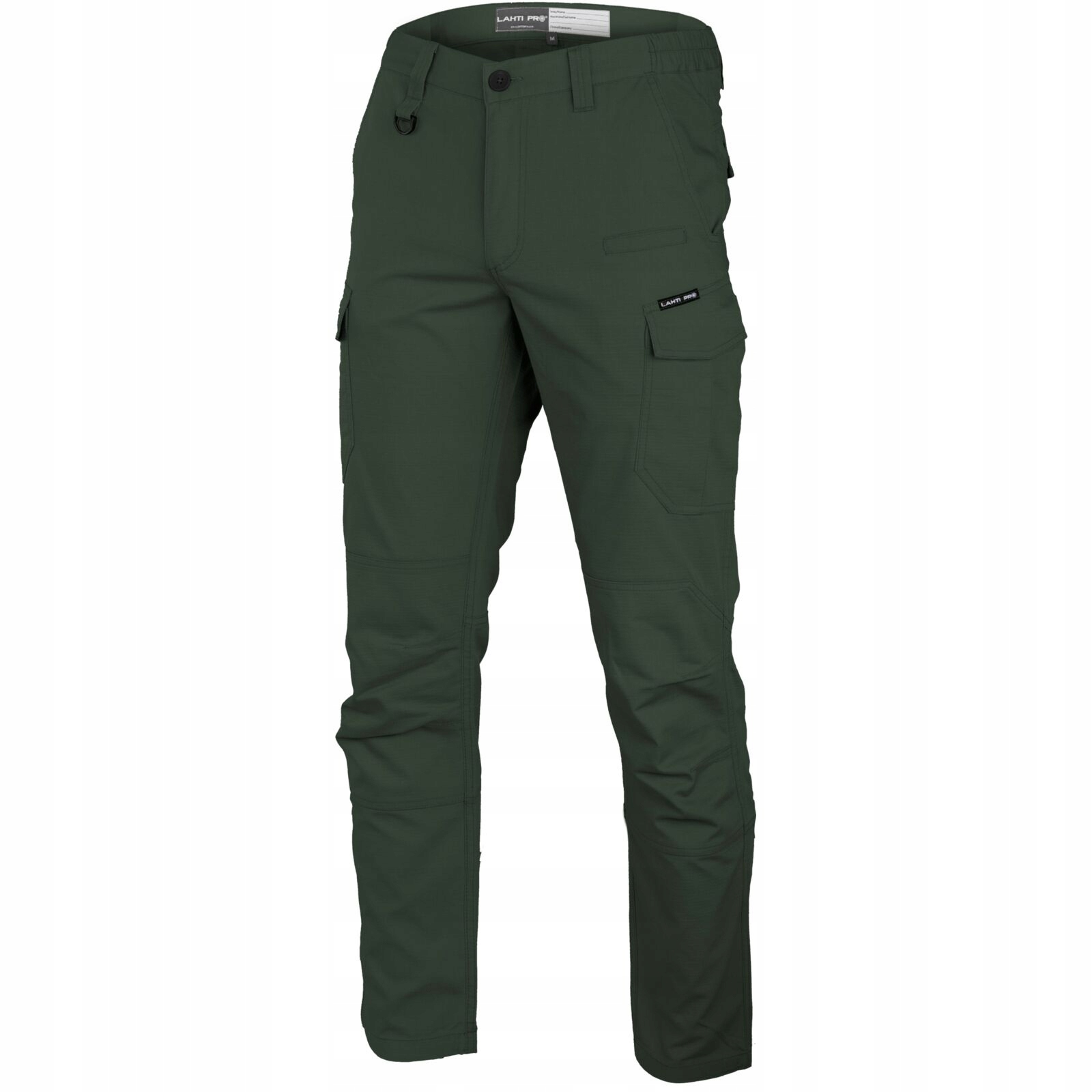 Spodnie męskie bojówki Lahti Pro zielone robocze slim fit L40534 XL