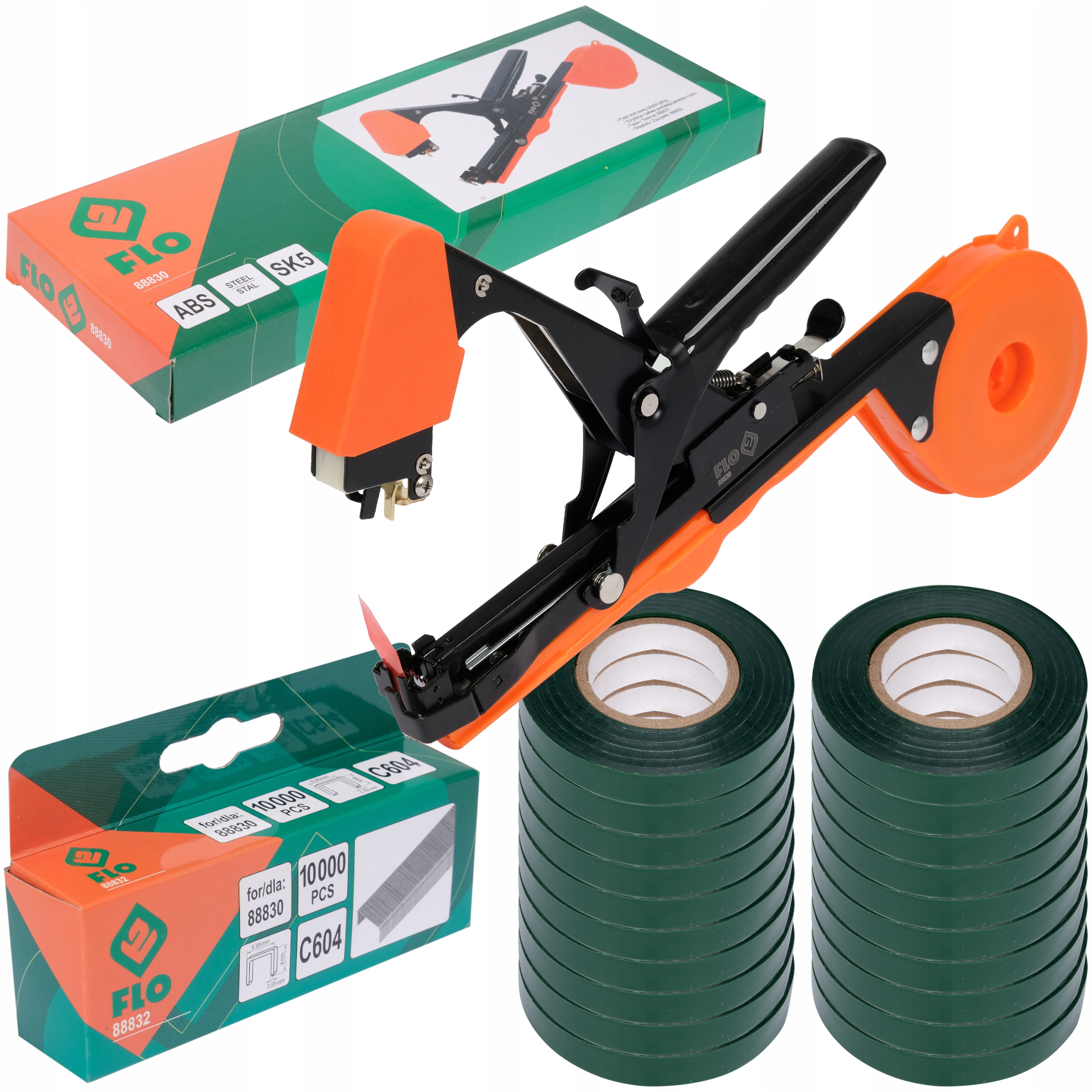 Tapener Zszywacz Ogrodniczy Szkółkarski Flo Taśmy Zszywki