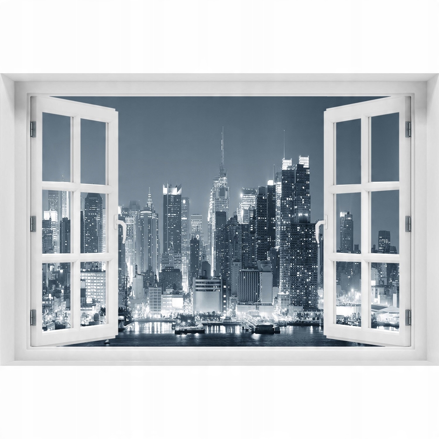 

Naklejka na ścianę 3D Okno Manhattan Nowy Jork