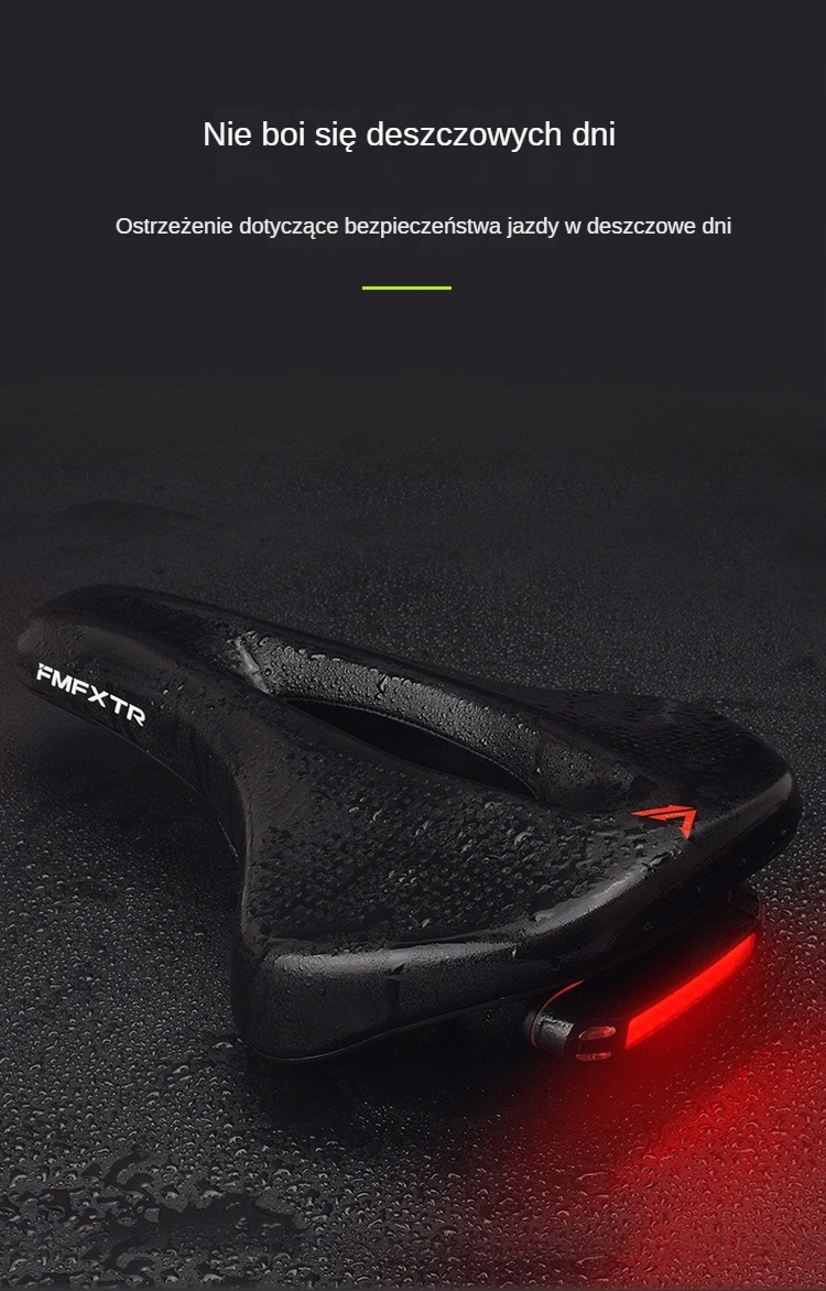 SIODEŁKO ROWEROWE WYGODNE ŻELOWE SIODŁO SPORTOWE Model 111