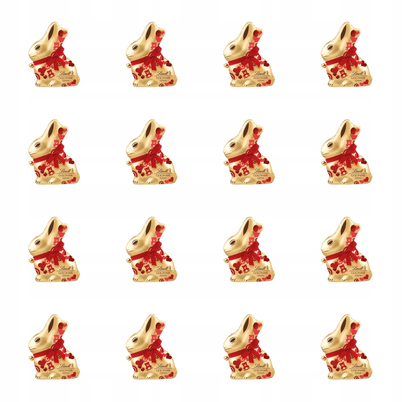 Lindt Gold Bunny Family 100g X16