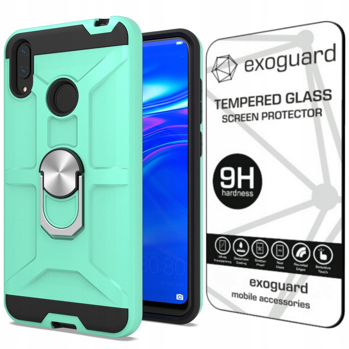 

Obudowa Case Etui Pancerne+szkło do Huawei Y7 2019