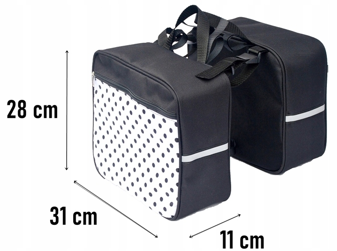 TORBA NA BAGAŻNIK ROWEROWY, SAKWA 2x10L Kod producenta 1972