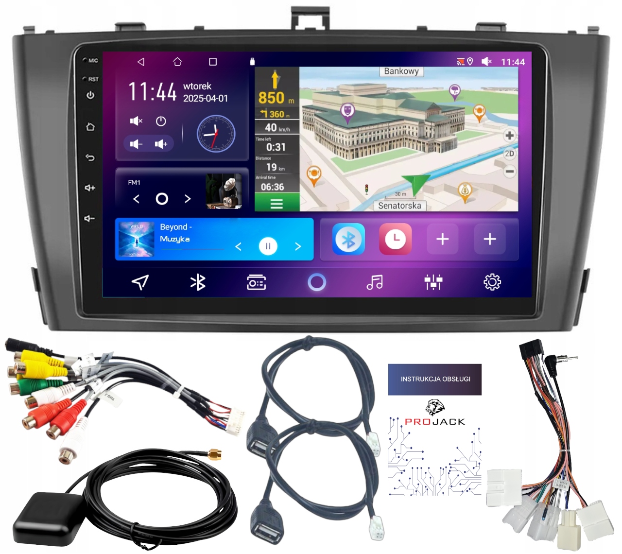Autorádio Carplay Toyota Avensis 2008-2015 Wifi Android 4GB 64GB
