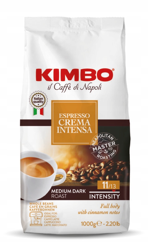 Levně Kimbo Crema Intensa 1 kg italská káva zrnková, silná a aromatická