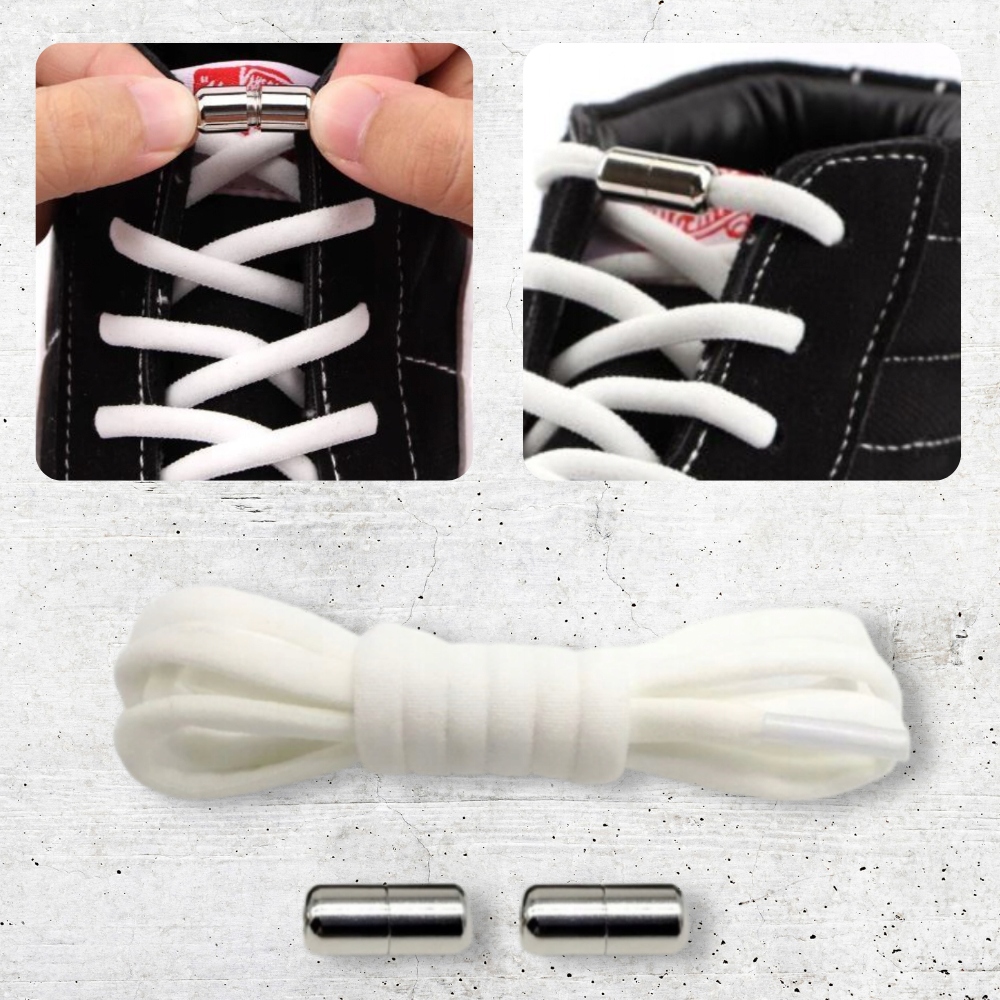 Sznurowadła Bez Wiązania ELASTYCZNE białe EAN (GTIN) 5905220712700