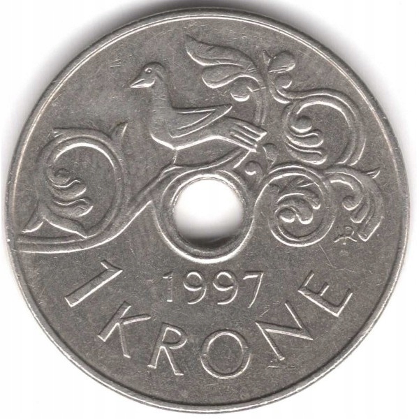 Norwegia 1 korona 1997