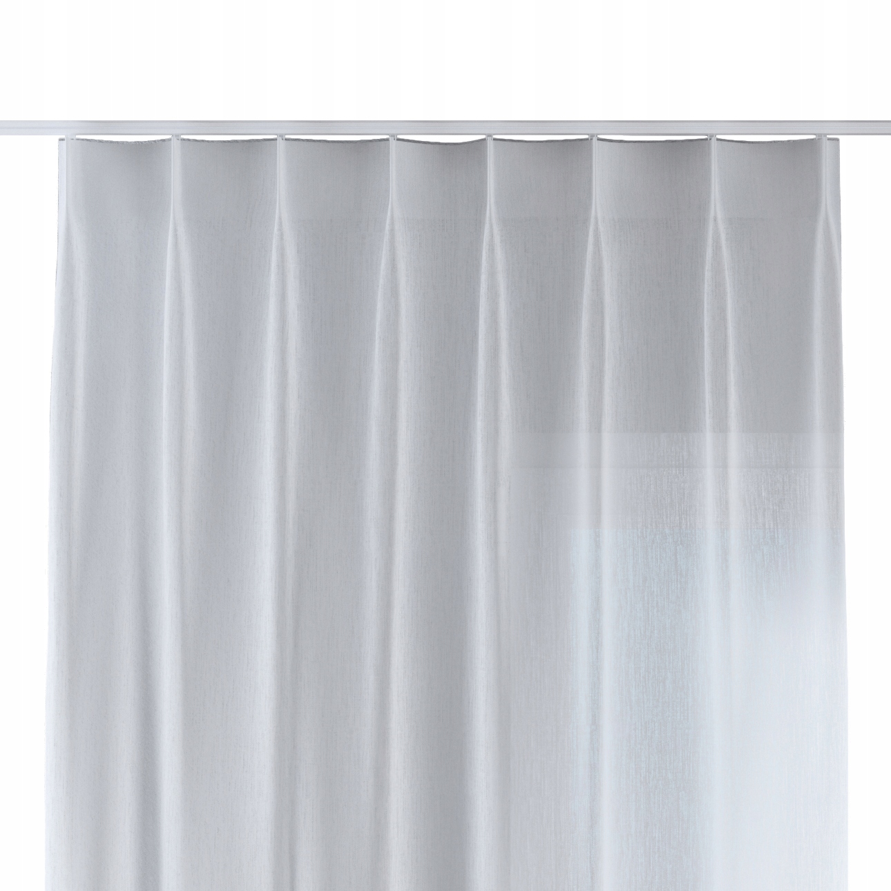 Dekoria Závěs na jednoduchých flex hácích 130 x 260 cm, bílá