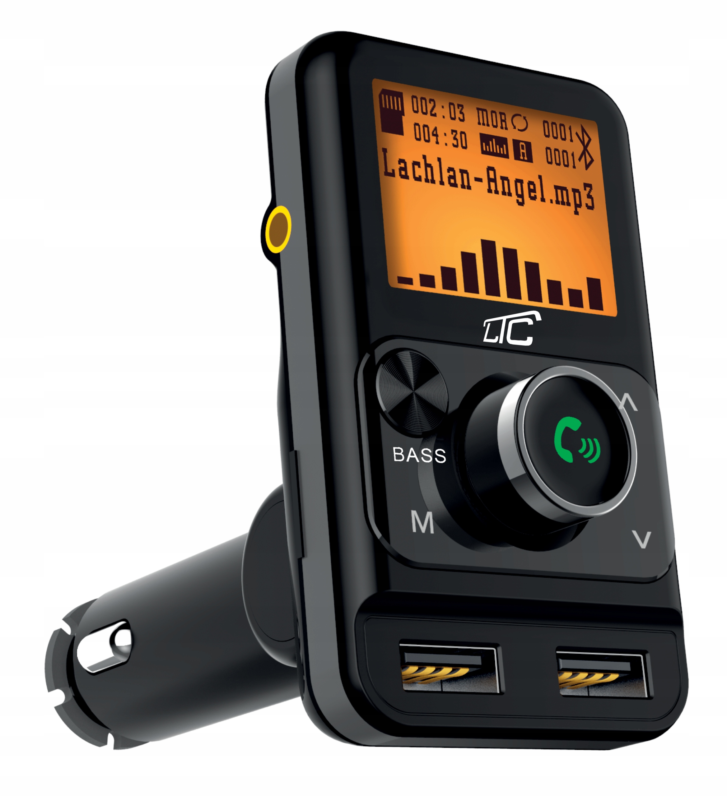 TRANSMITER FM LTC BLUETOOTH ŁADOWARKA USB 2 X 2.4A Marka LTC