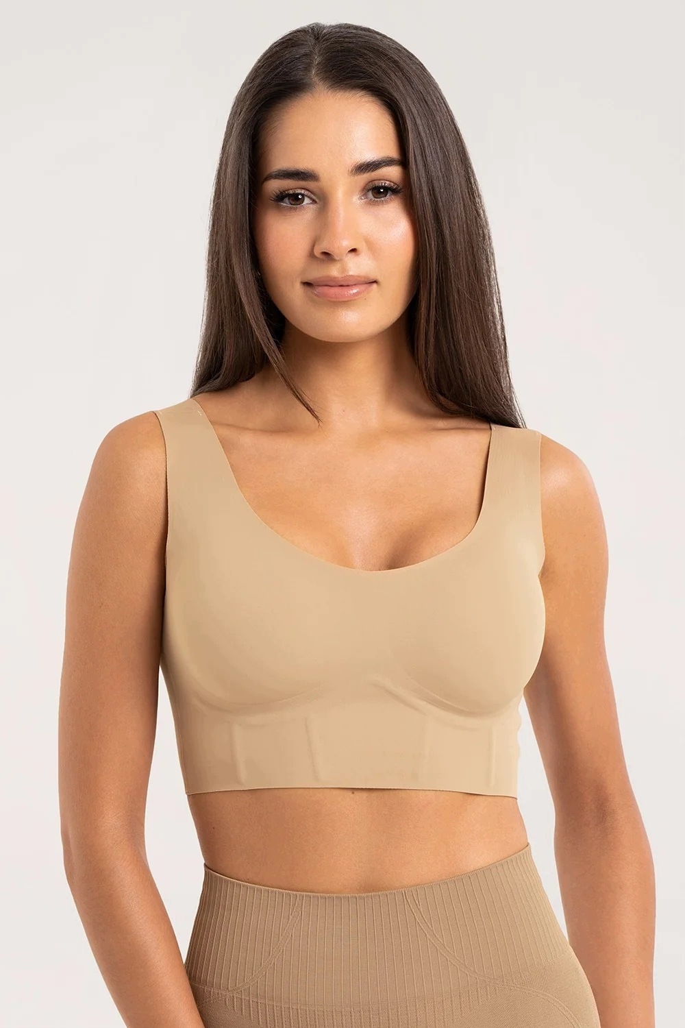Gym Glamour Biustonosz "gorset" nude r. XL