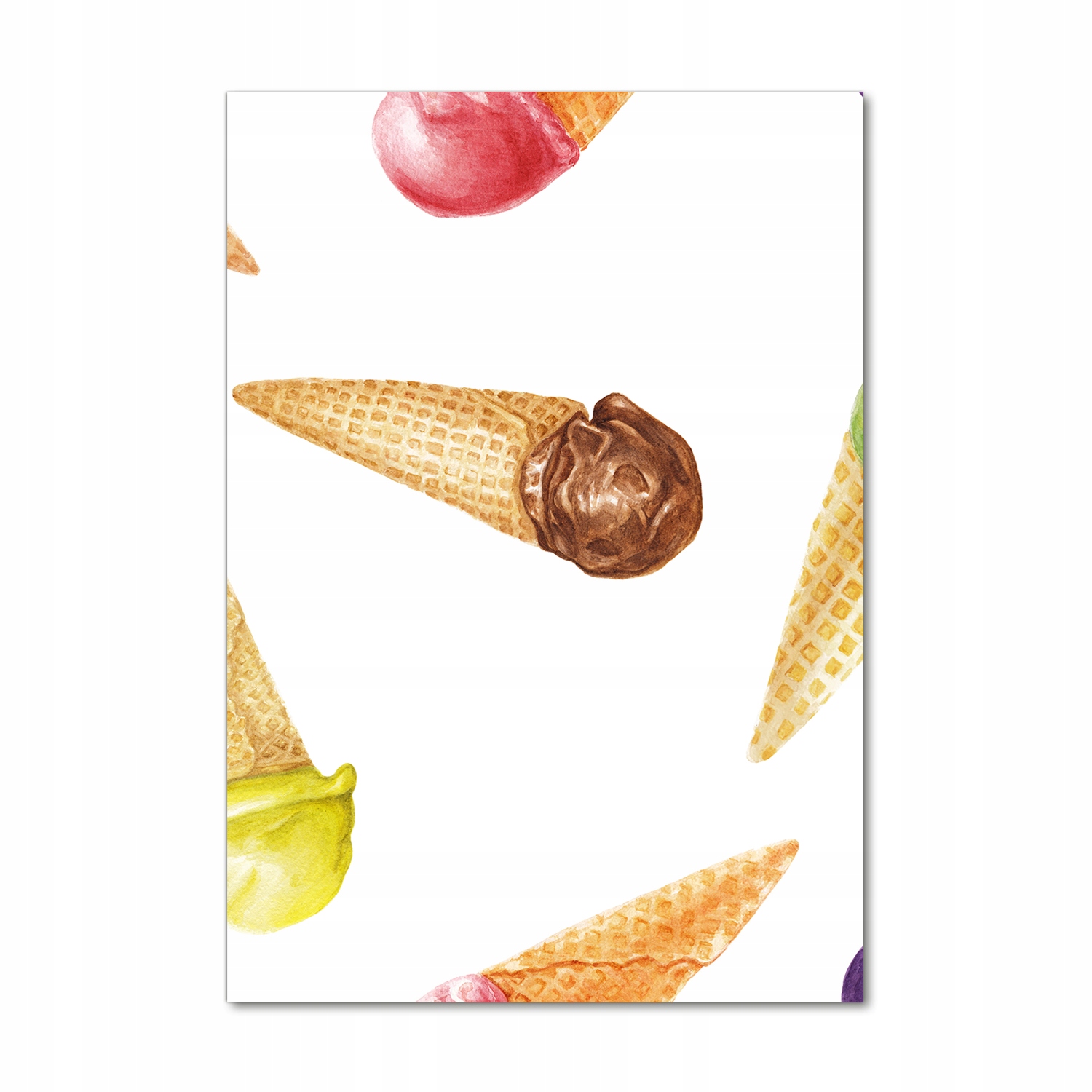 

Foto obraz akryl do salonu Lody w wafelku 70x100cm